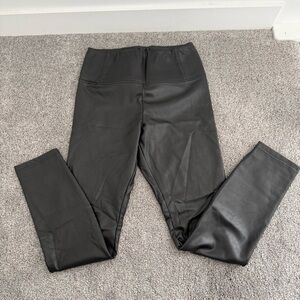 RW&CO. Black Faux Leather Leggings